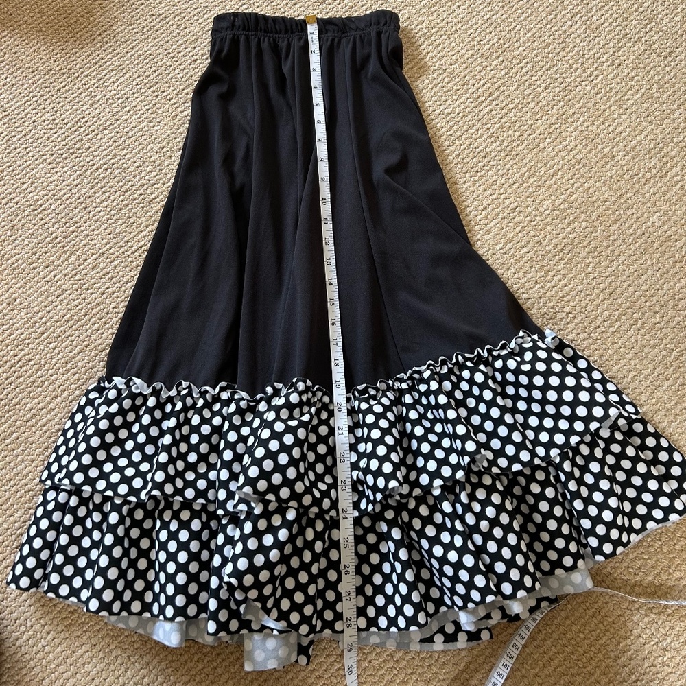 Black kids flamenco skirt